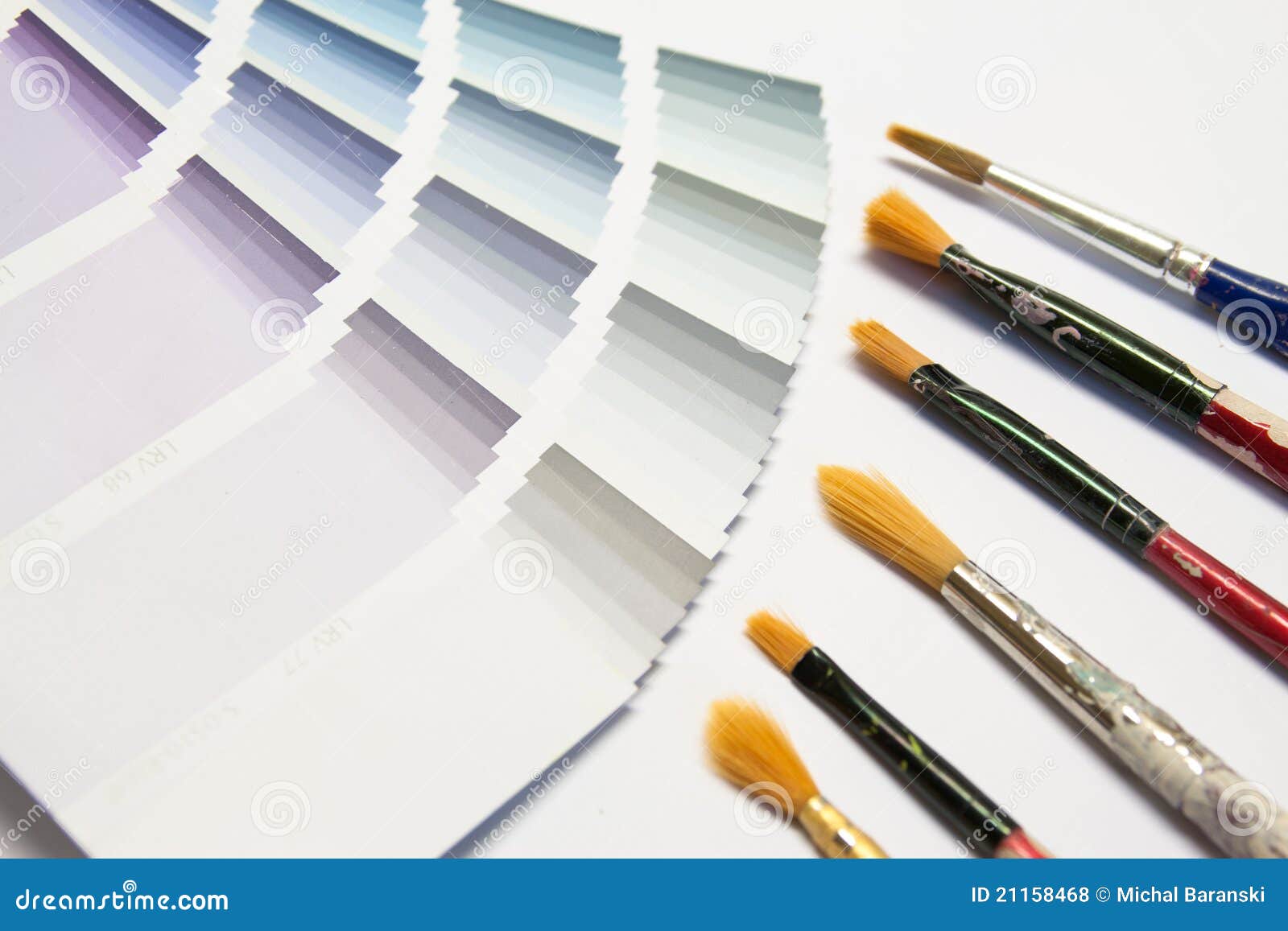 Color picker with brush stock photo. Image of choice 21158468