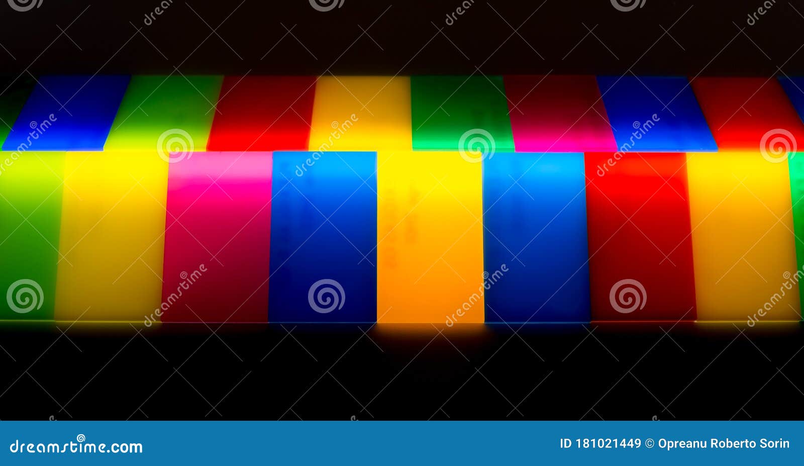 color plastic  plexiglas backlit