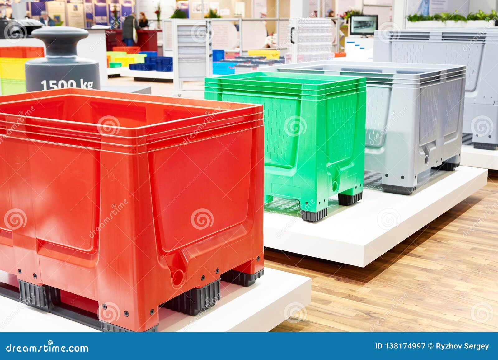 Color Plastic Boxes in Hardware Store Stock Image Image of tool
