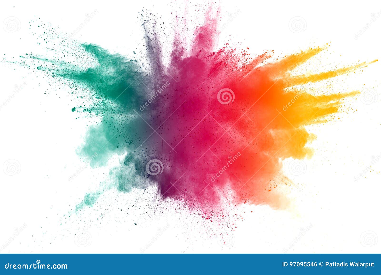 color powder explosion