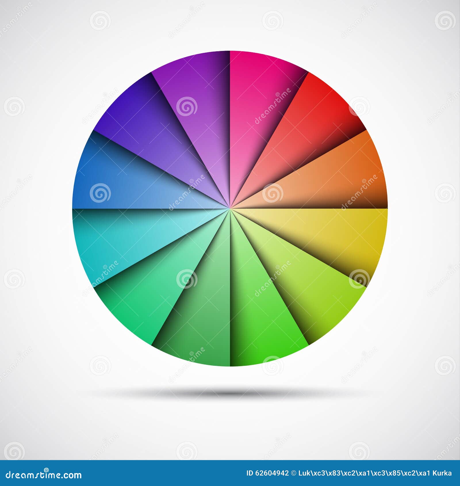 Color Round Palette on Gray Background Stock Vector - Illustration of