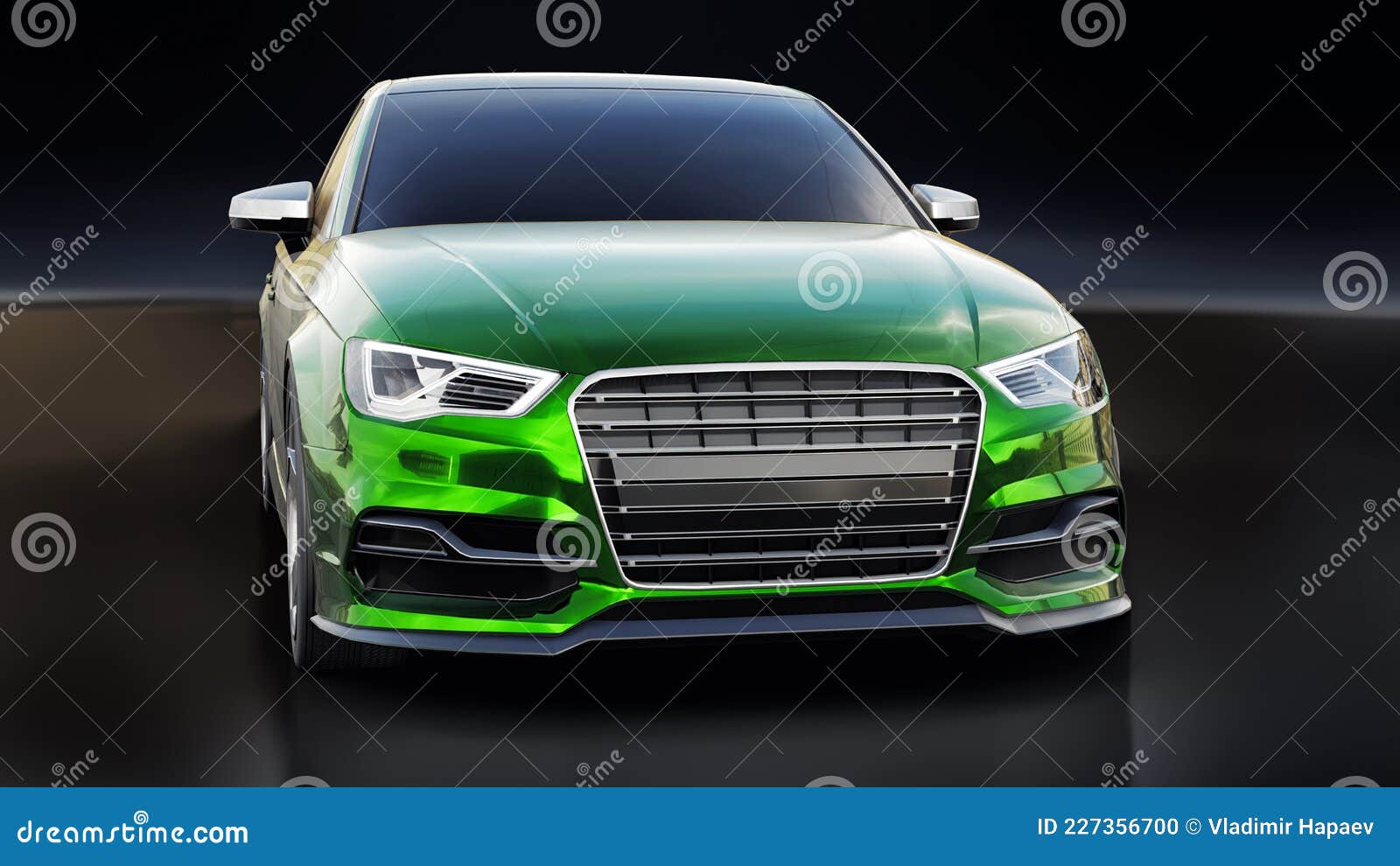 Color Súper Rápido Del Coche Deportivo En El Fondo Blanco. Sedan De Forma  De Cuerpo. Tuning Es Una Versión De Un Coche Familiar No Stock de  ilustración - Ilustración de transporte, costoso