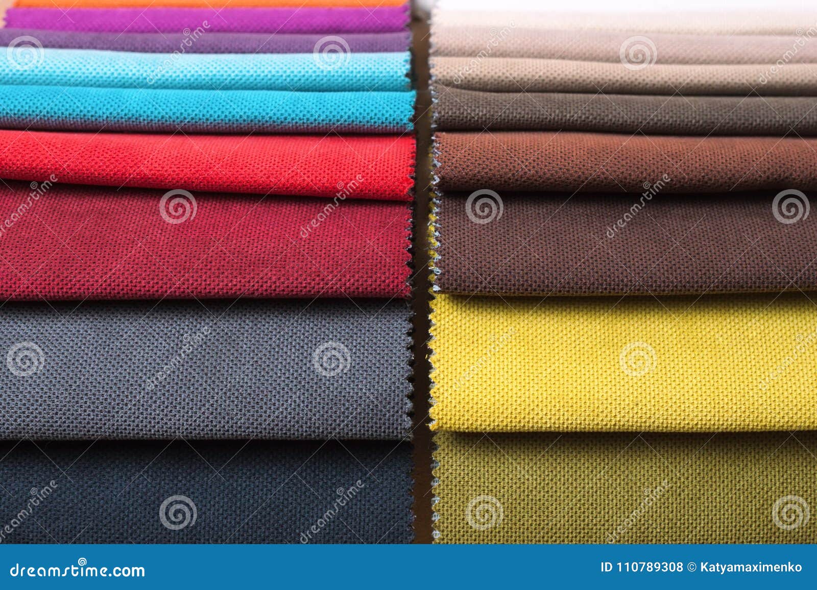  Color Samples Of A Upholstery Fabric Stock Photo - Image 
