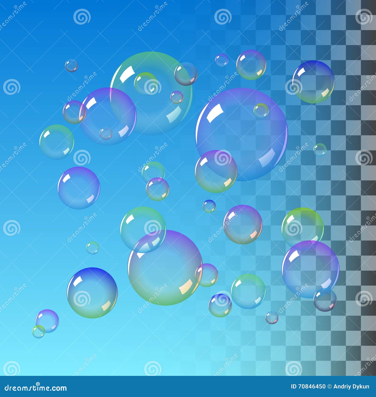 Color Soap bubbles stock vector. Illustration of liquid 70846450