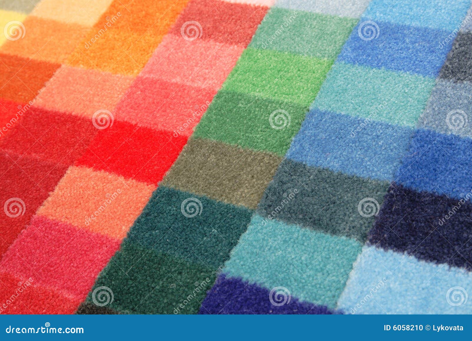 color spectrum of carpet samples