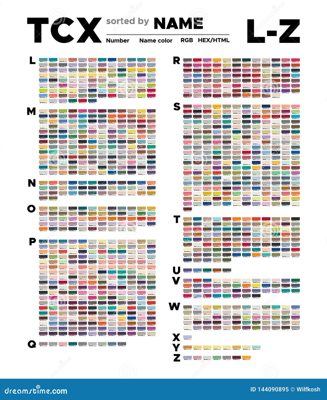 Html Named Colors Chart