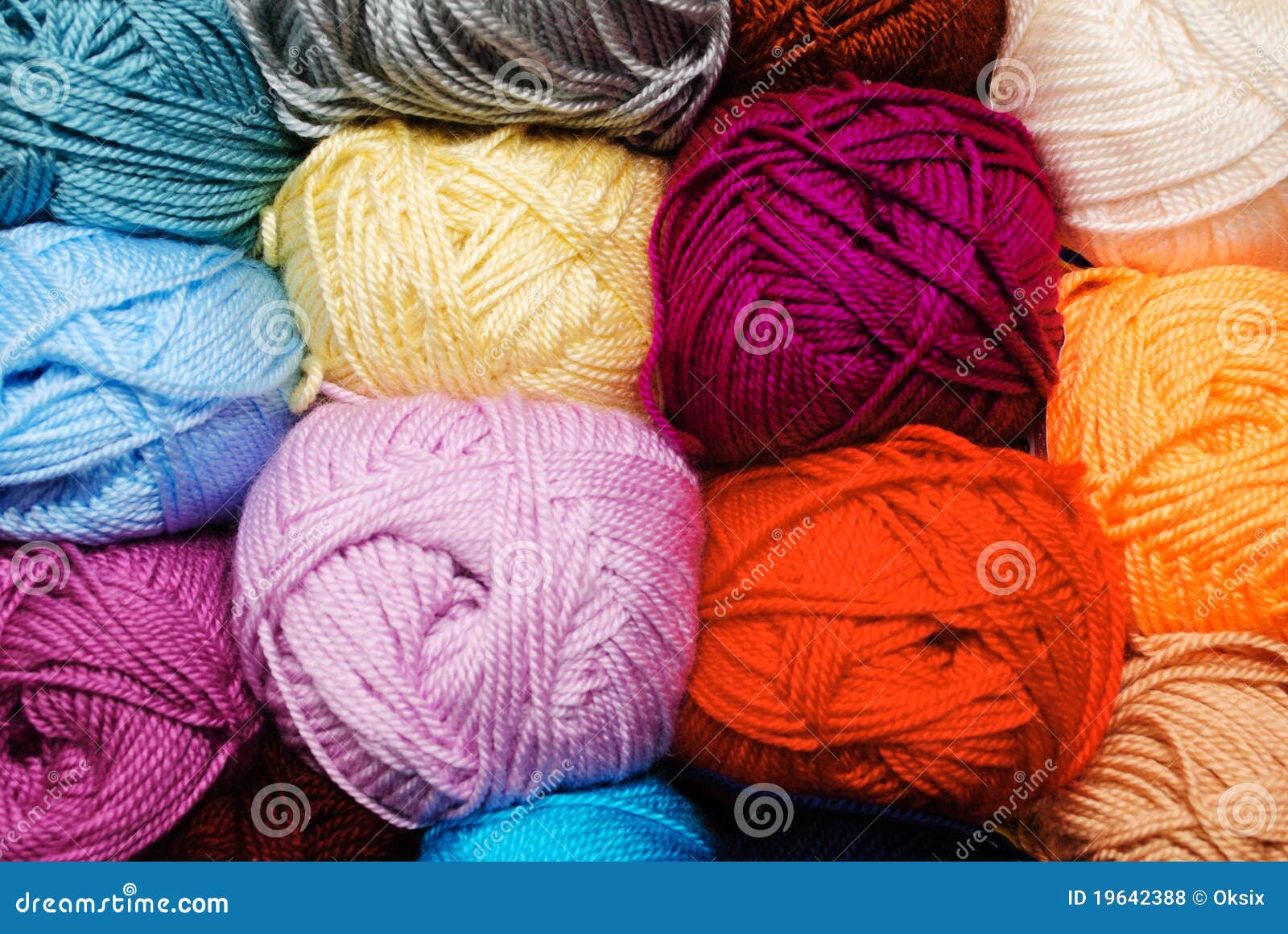 Color threads stock photo. Image of hobbies, bobbin, knitting 19642388