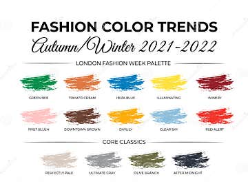 Color Trend Autumn Winter 2021 - 2022. London Fashion Week Report ...