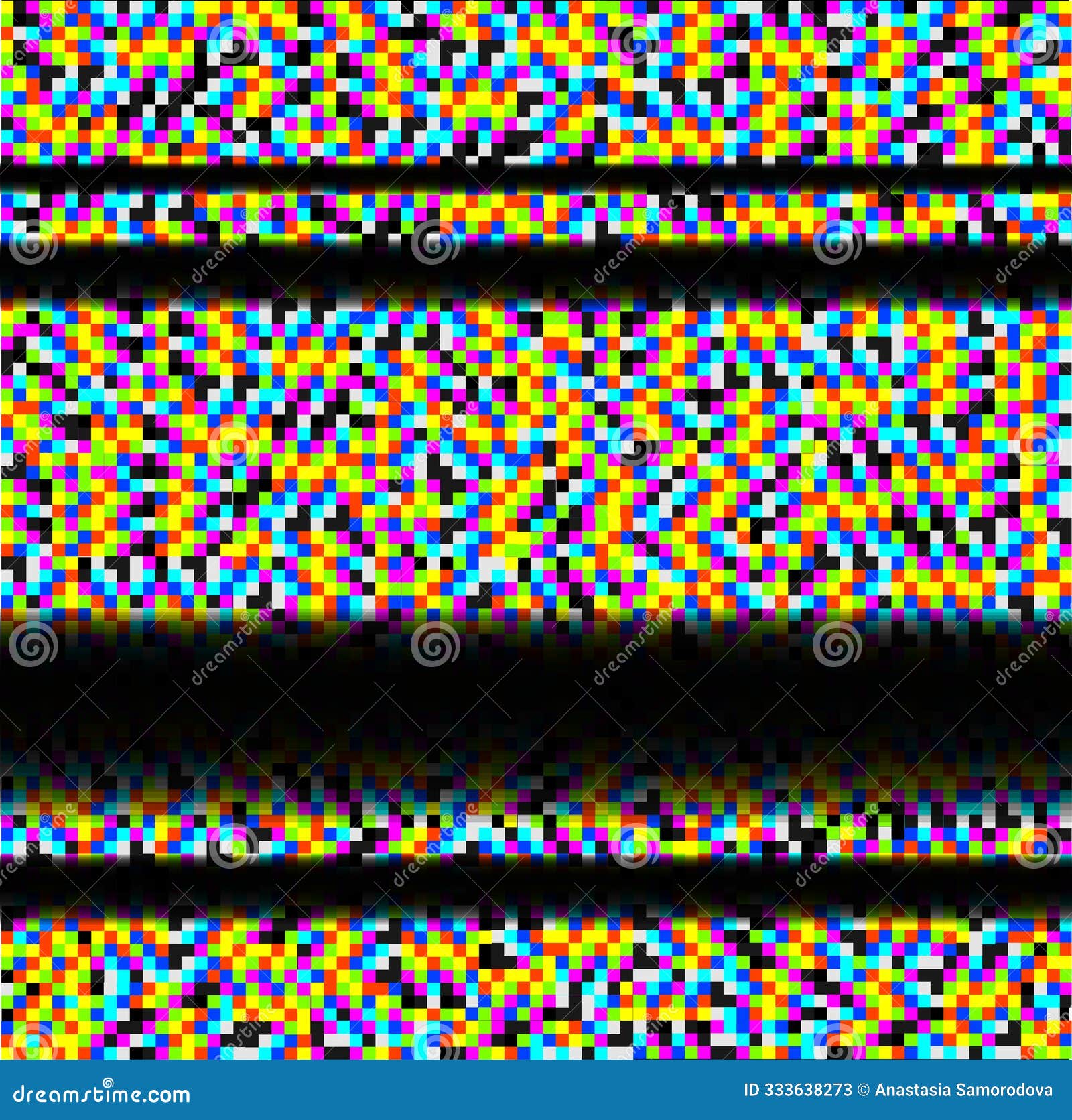 color tv noise screen background with horizontal lines. 