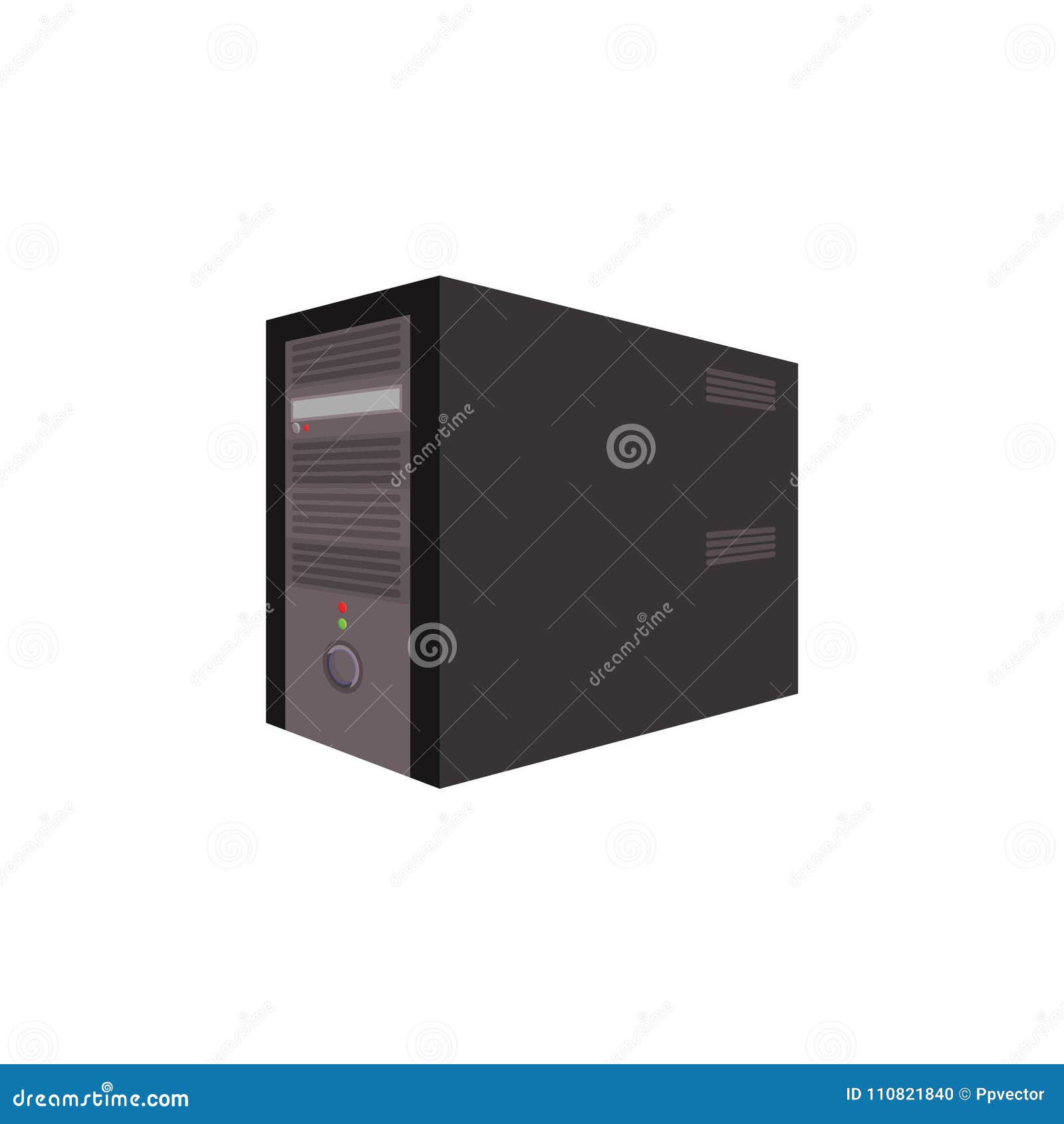 Vector Image. Computer System Unit Stock Illustration - Illustration of ...
