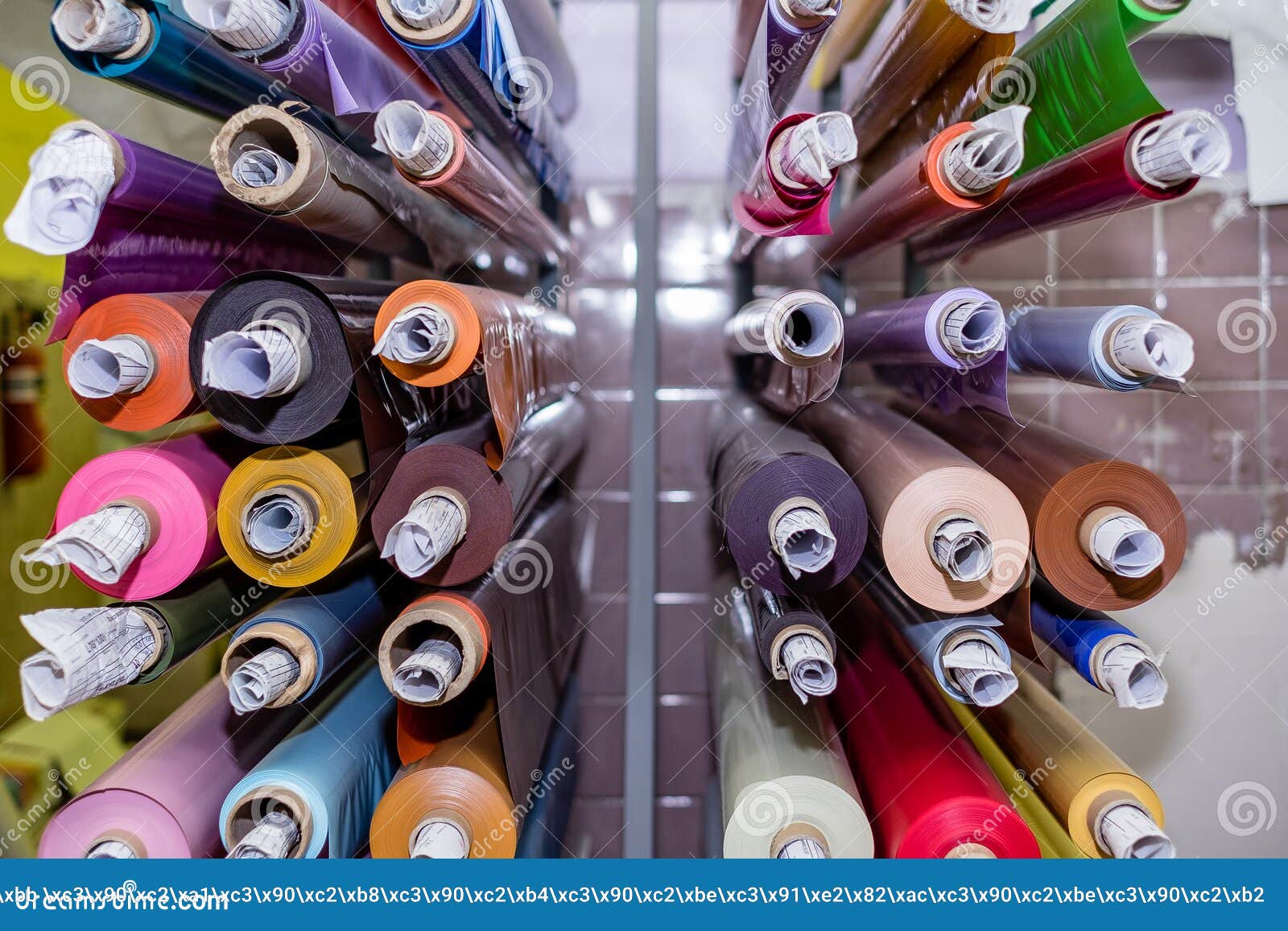 Color vinyl rolls stock image. Image of paper, colorful 104985925