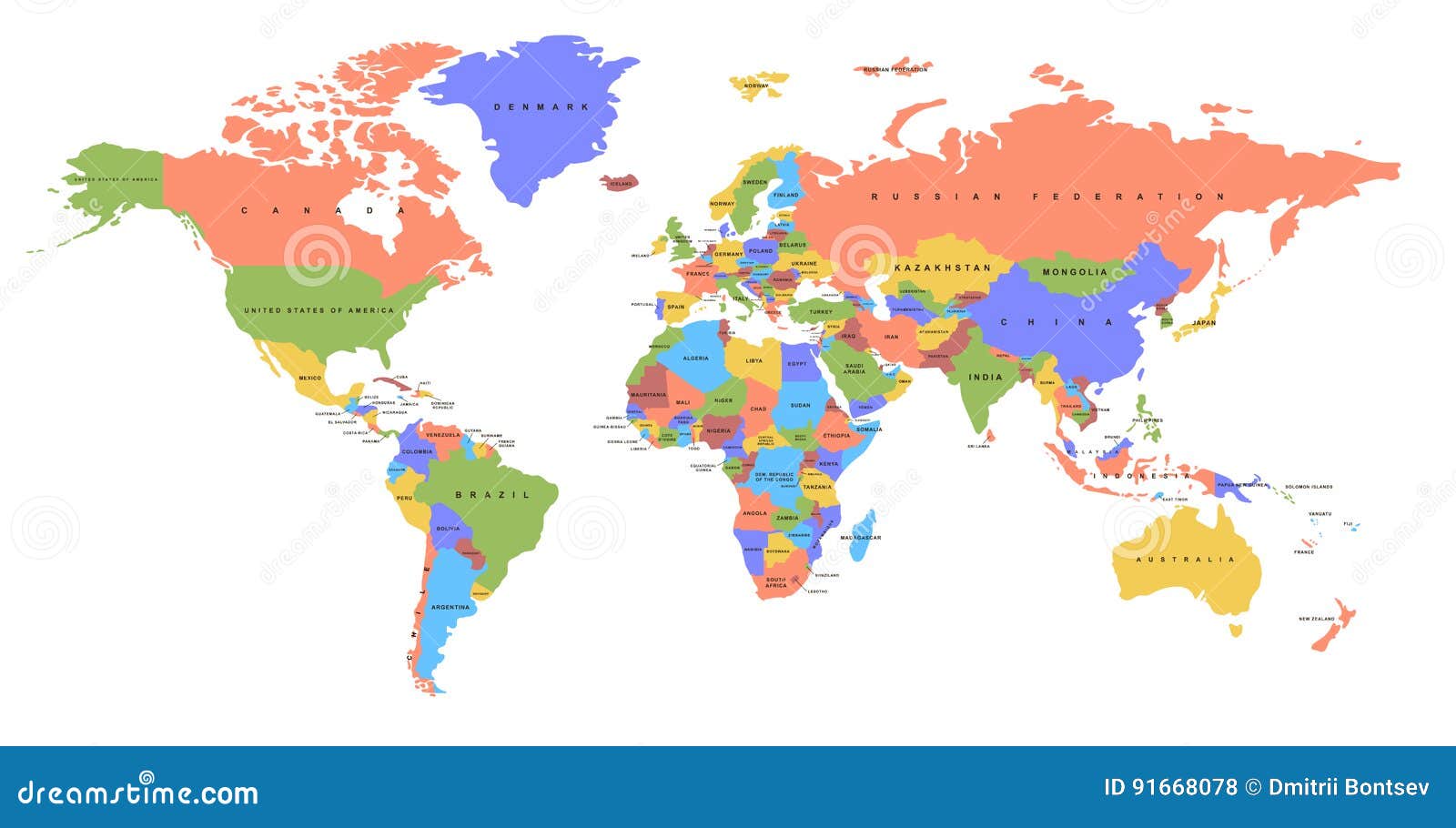 Map Of The World With Countries