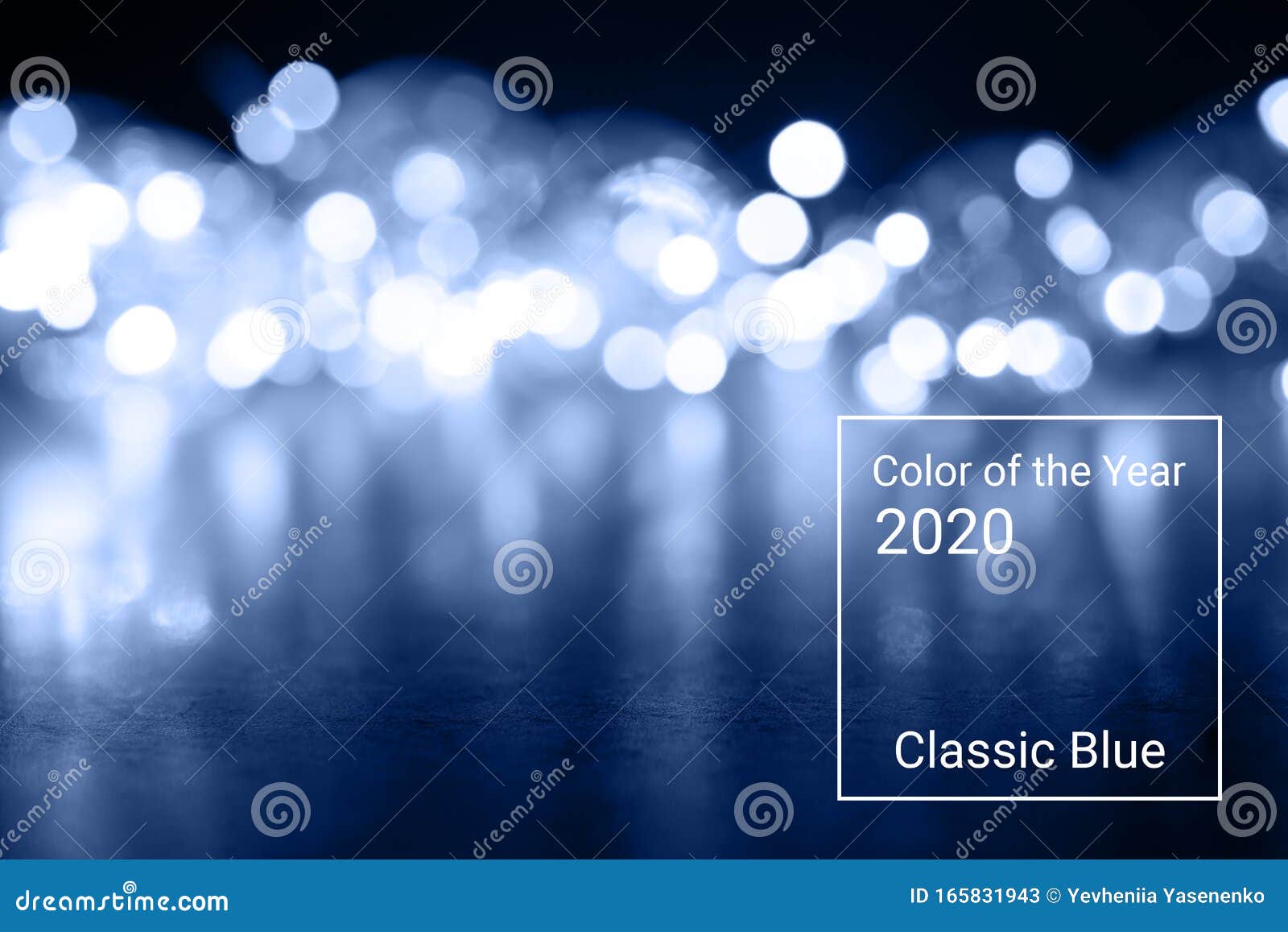 Color Year Blue Classic Backdrop Trend Colour Garland Light Blur Background Garland Light Blue Background 165831943 