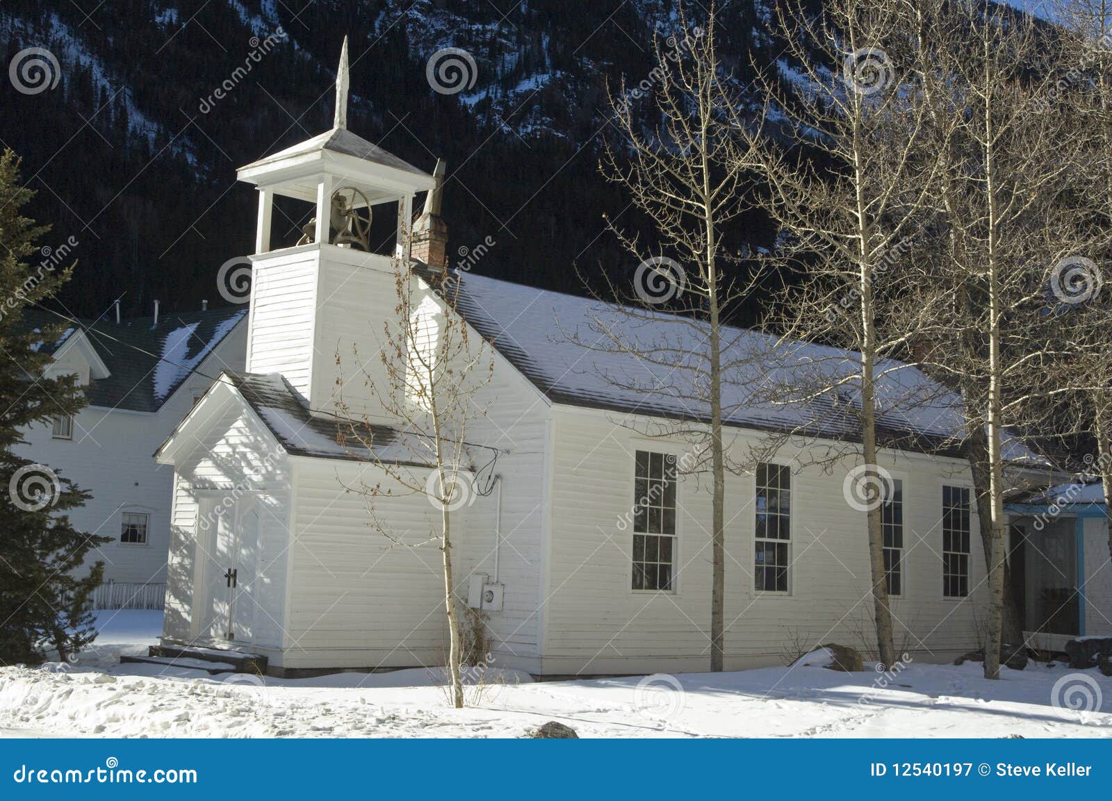 Colorado church stock image. Image of clean, west, pure 12540197