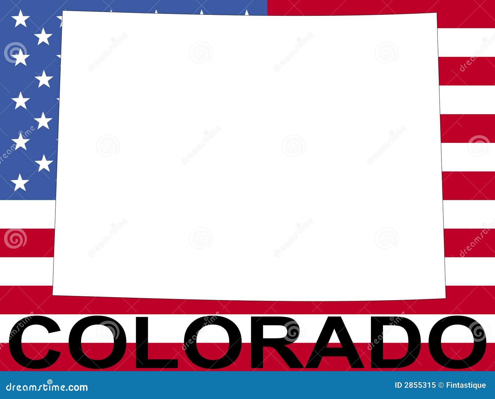 Download Colorado with flag stock vector. Illustration of geography ...