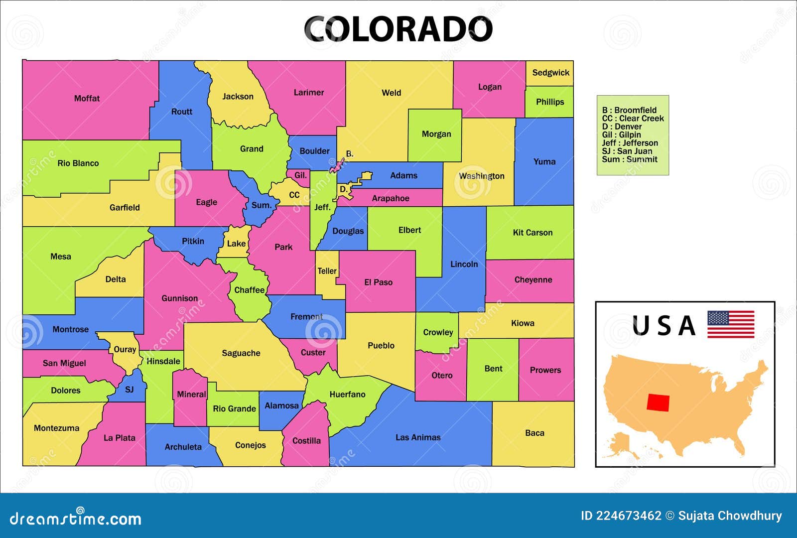 Colorado Political Map