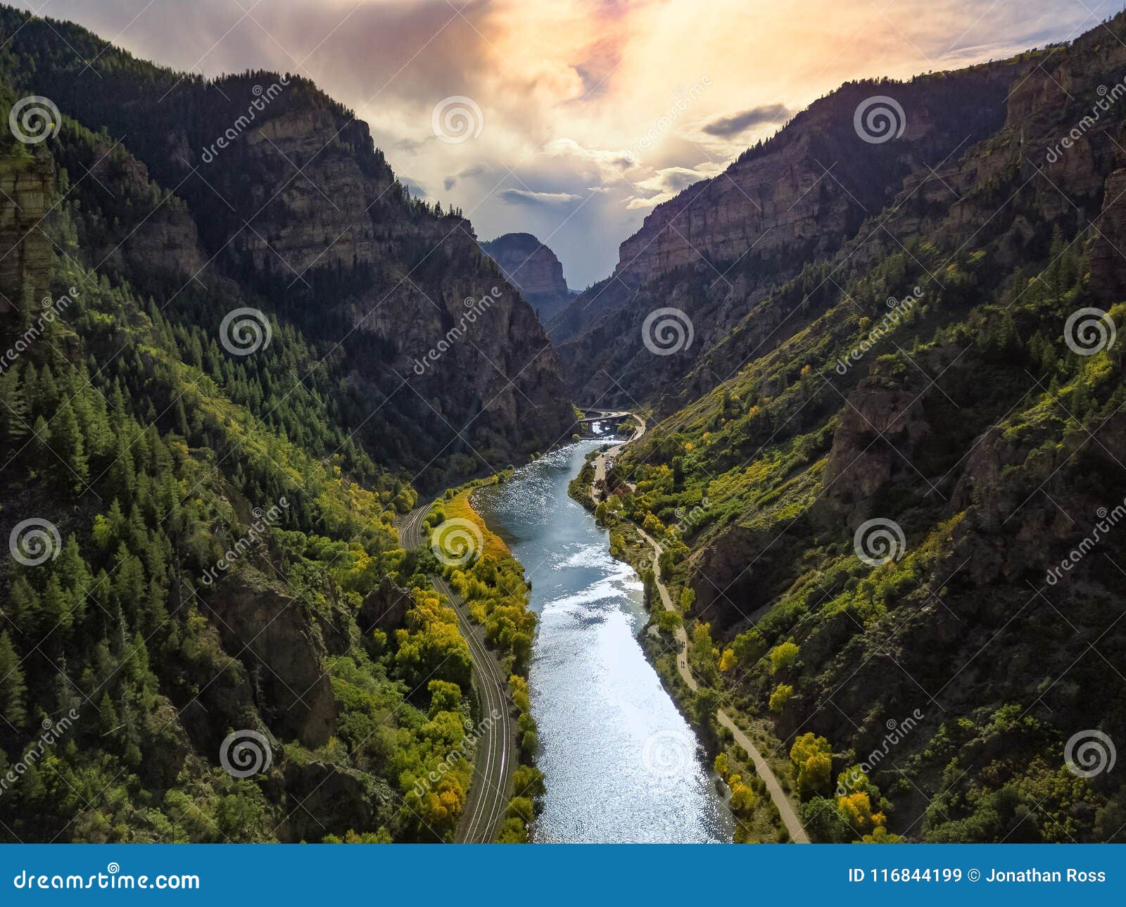 colorado mountains and friver