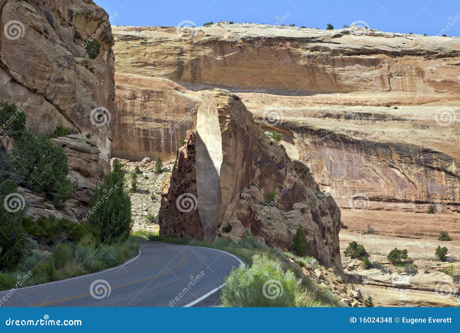 Colorado National Monument Rock Cut Stock Photo Image of sandstone
