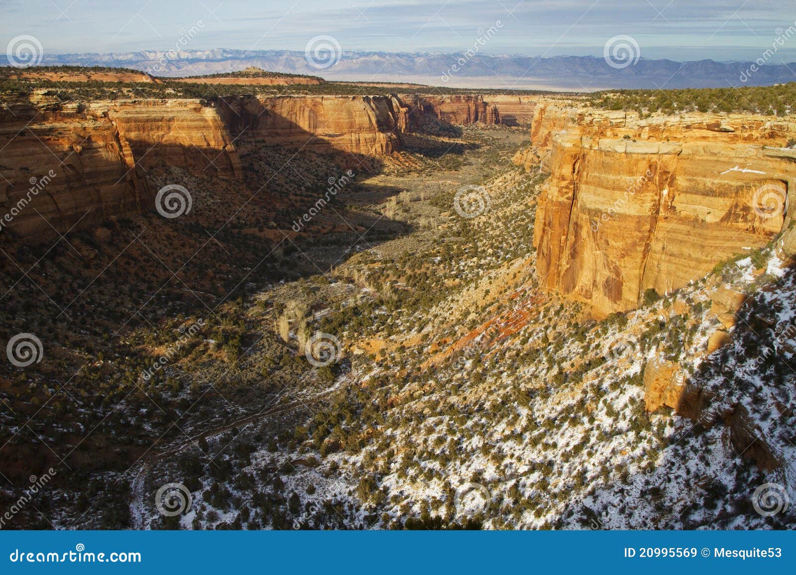 Colorado National Monument in Winter Stock Image Image of scenery