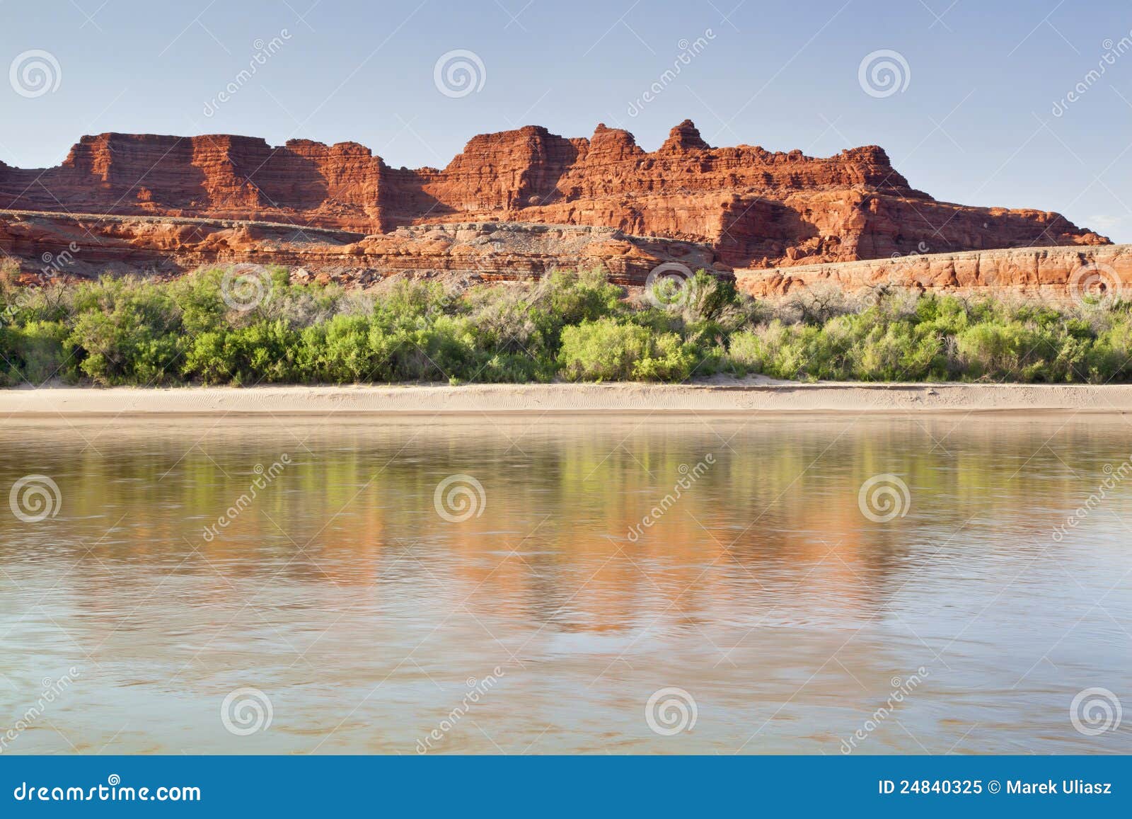 Colorado River In Canyonlands National Park Stock Image Image Of Blue