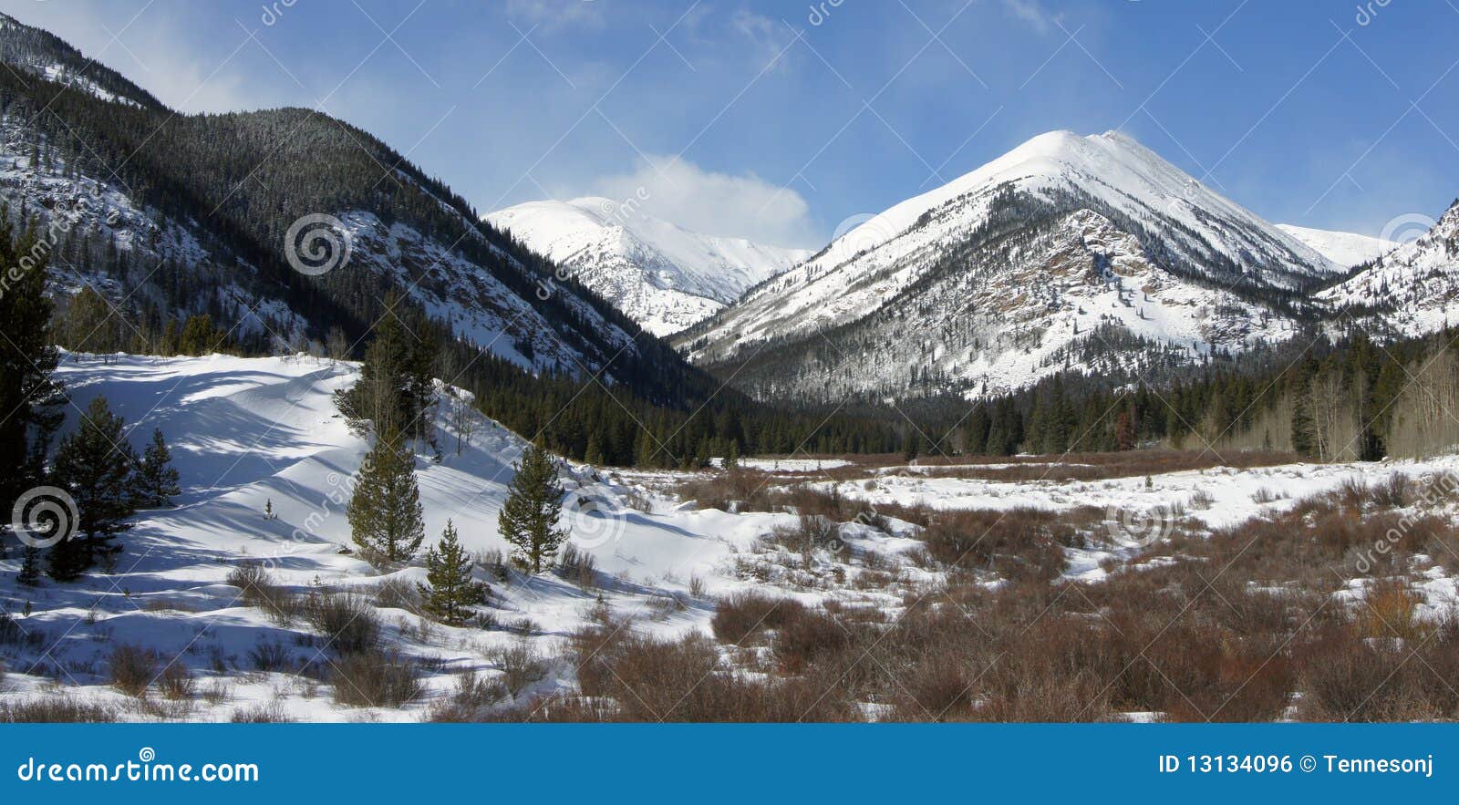 Colorado Winter Landscape stock photo. Image of colorado 13134096