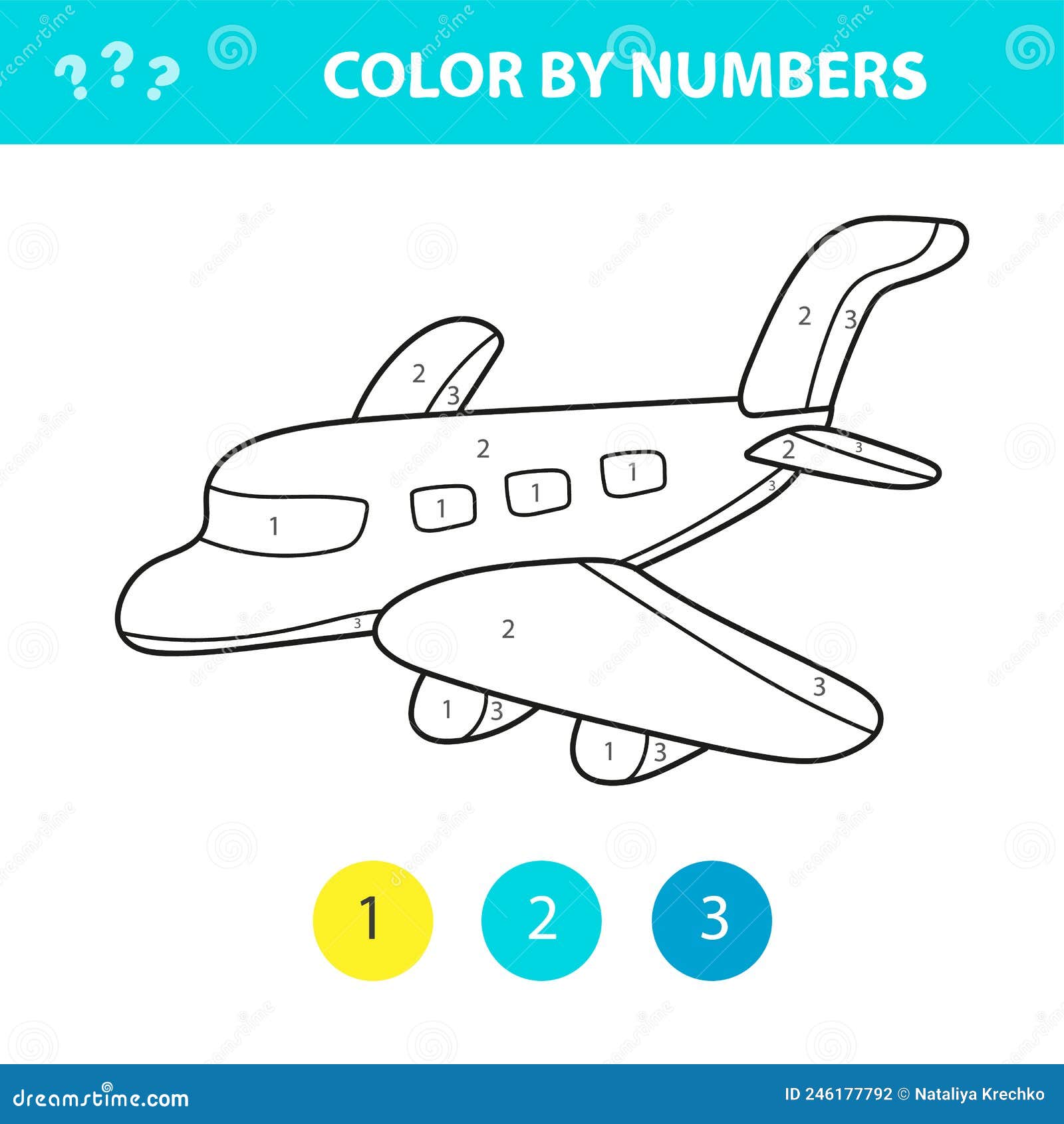 Juego de colorear por números para niños