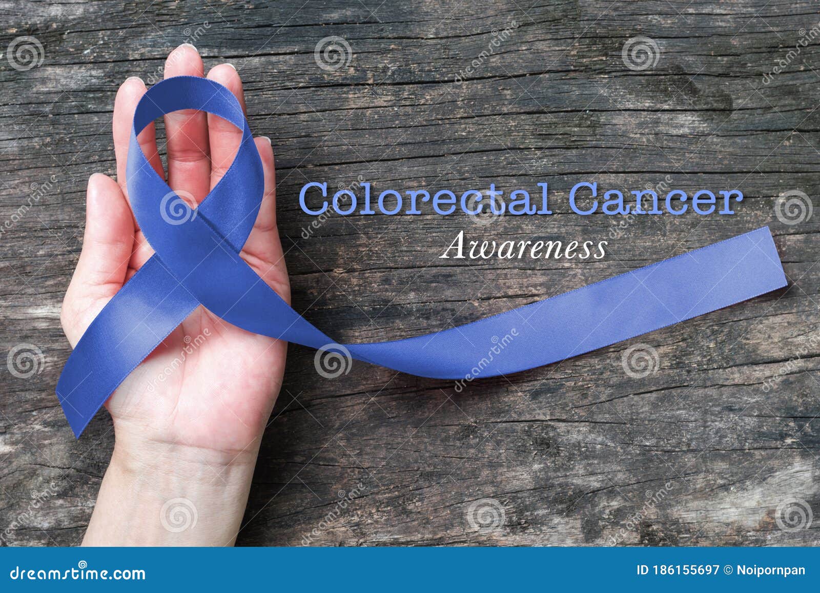 Dark Blue Ribbon for Colon Cancer and Colorectal Cancer