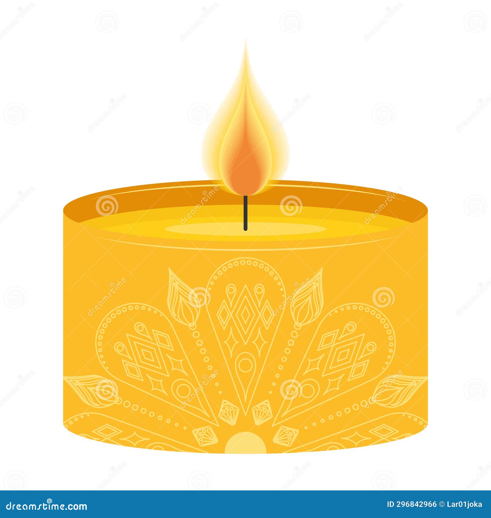 Colored Beautiful Candle Vector Stock Illustration Illustration of isolated, beautiful 296842966
