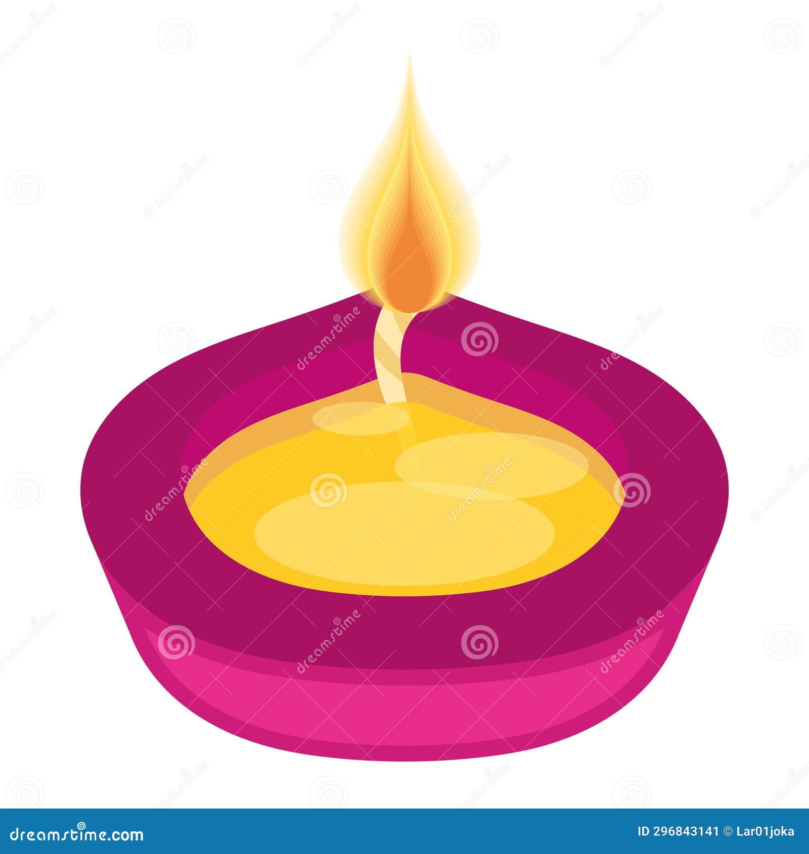 Colored Beautiful Candle Vector Stock Illustration Illustration of design, vector 296843141