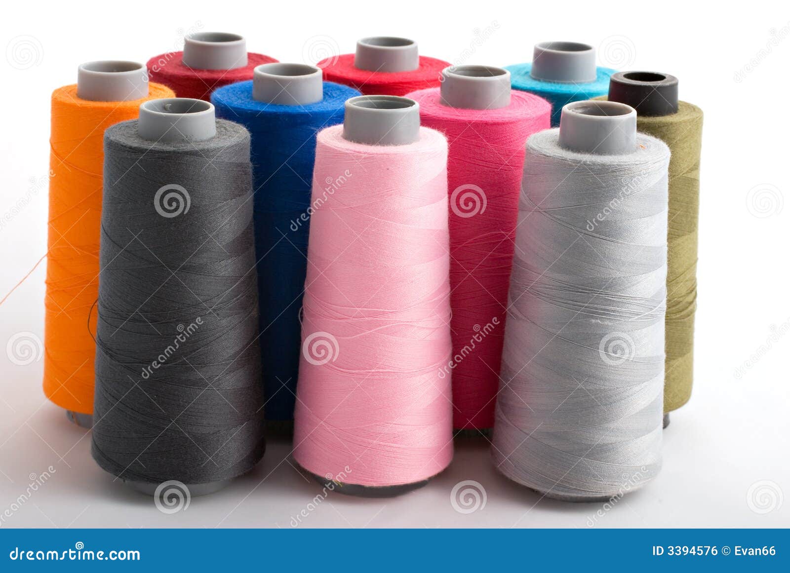Download Colored bobin threads stock photo. Image of string, cord - 3394576