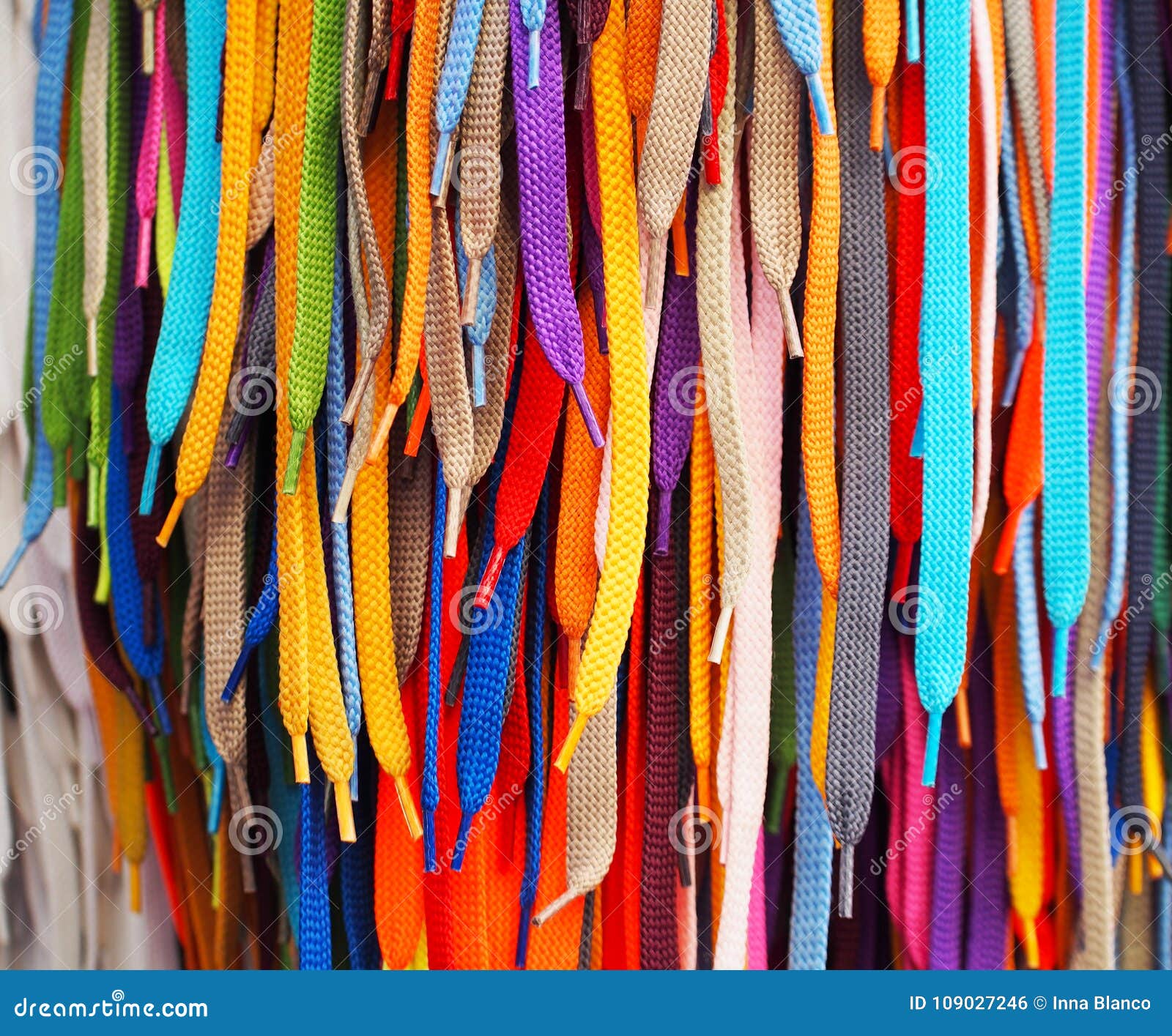bright colored shoelaces
