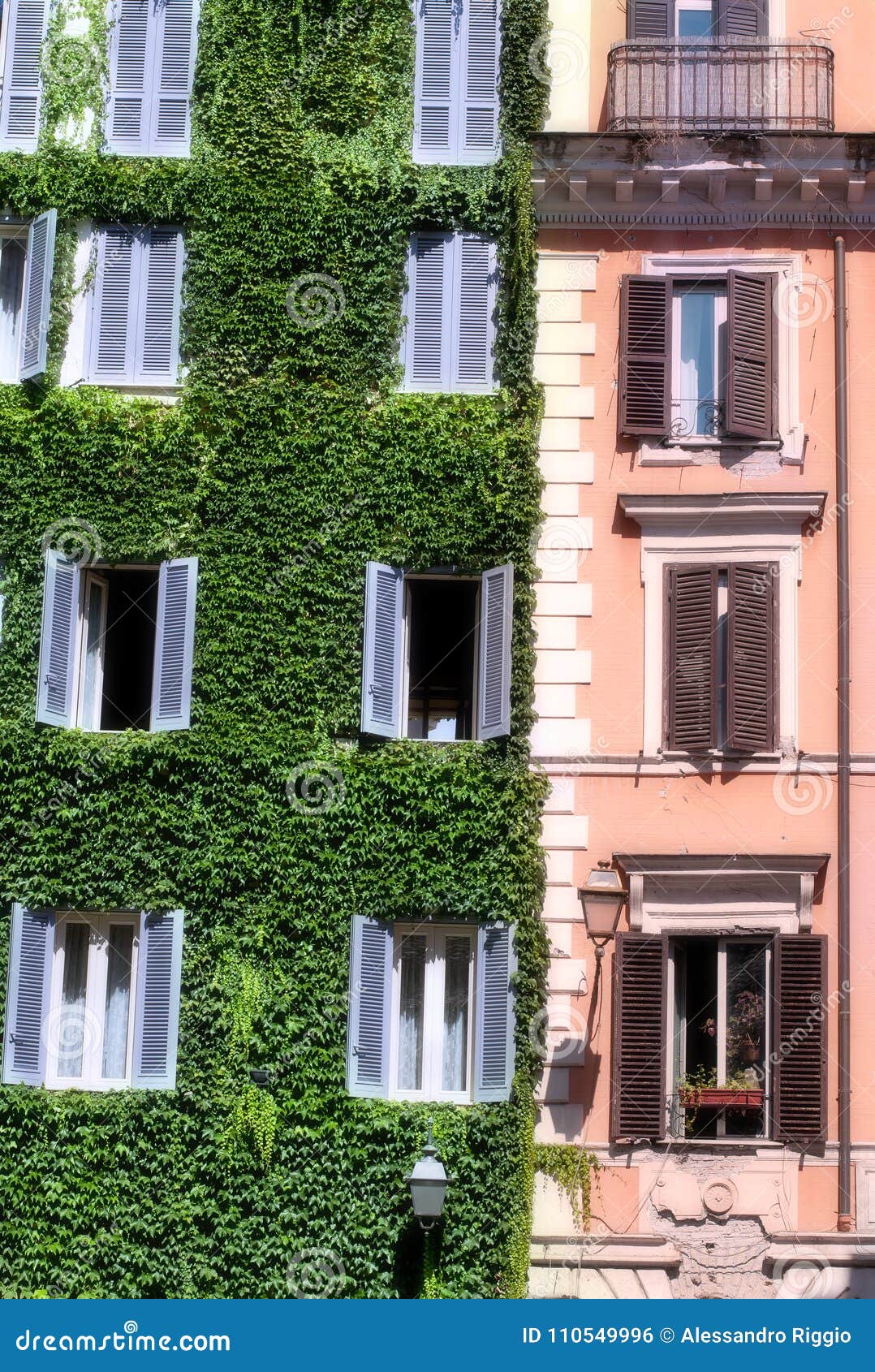 Italian building in Rome stock photo. Image of exterior 110549996