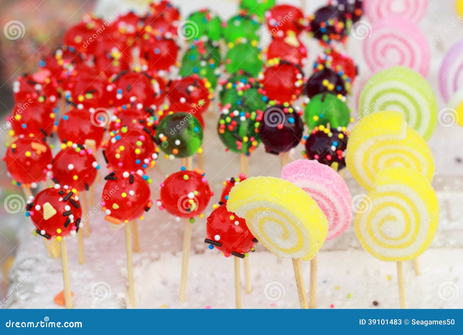 Colored Candies Arranged in a Row. Stock Image Image of gummy, closeup 39101483