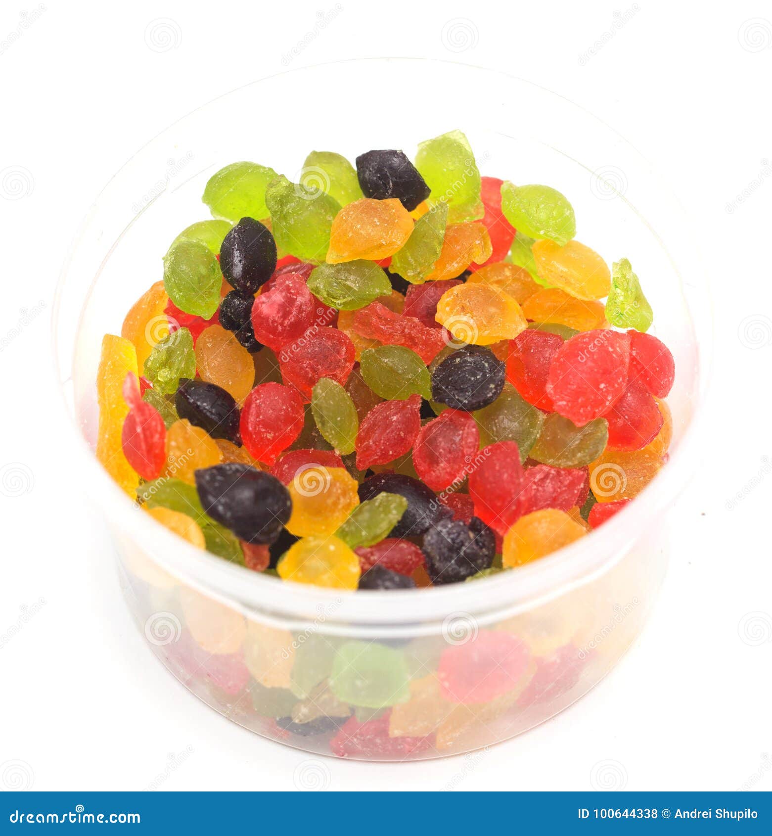 Colored Candy on a White Background. Macro Stock Photo Image of