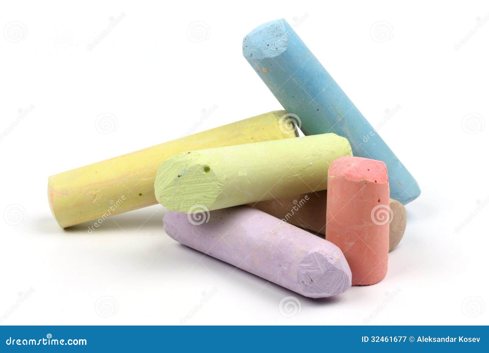 Colored chalk stock image. Image of education, background - 32461677