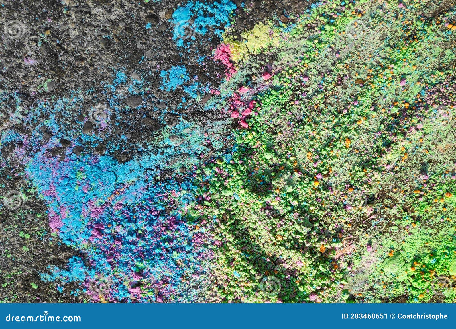 Colored chalk powder stock image. Image of natural, closeup 283468651