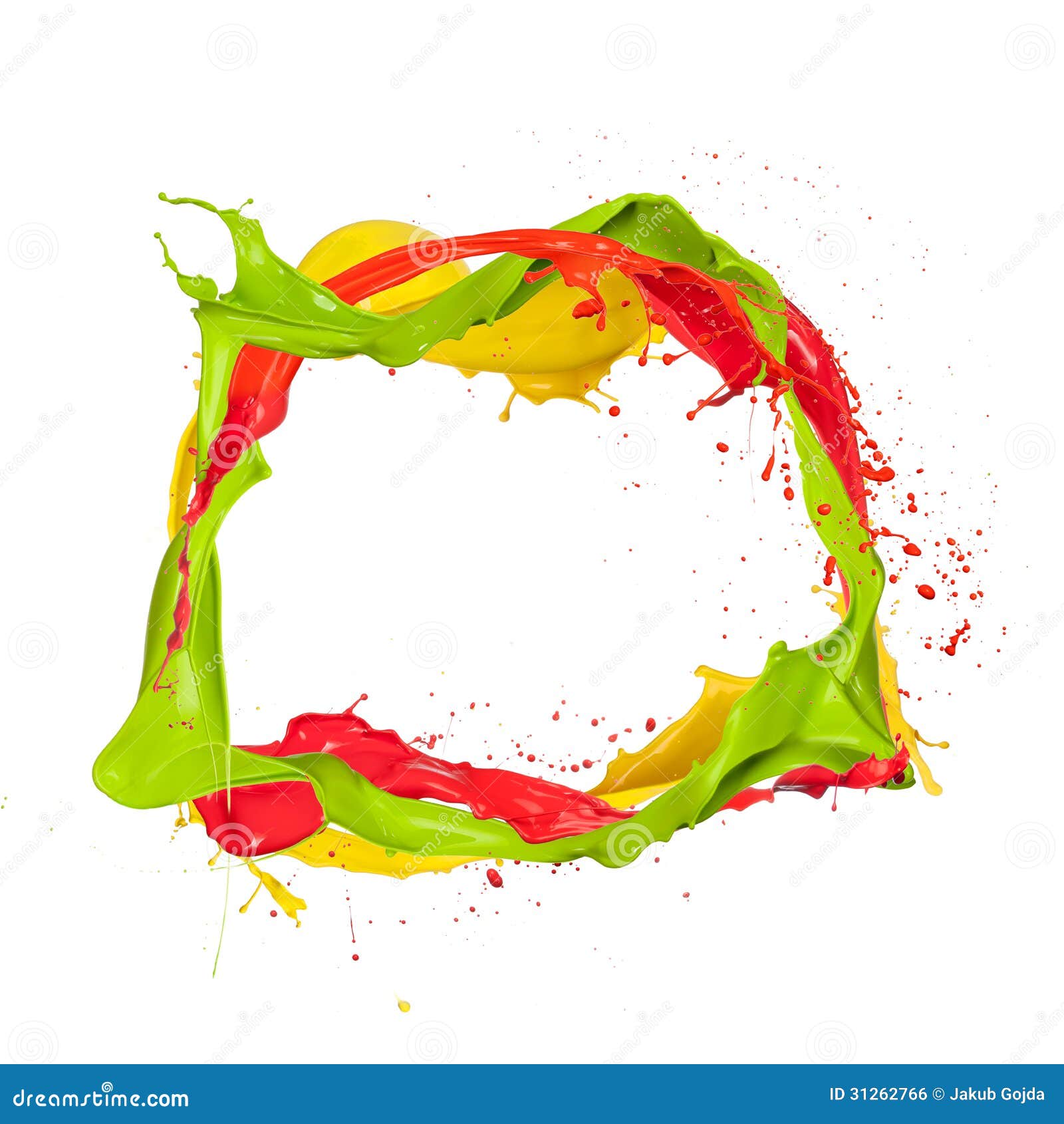 four color drips in a circle four color drips in a circle