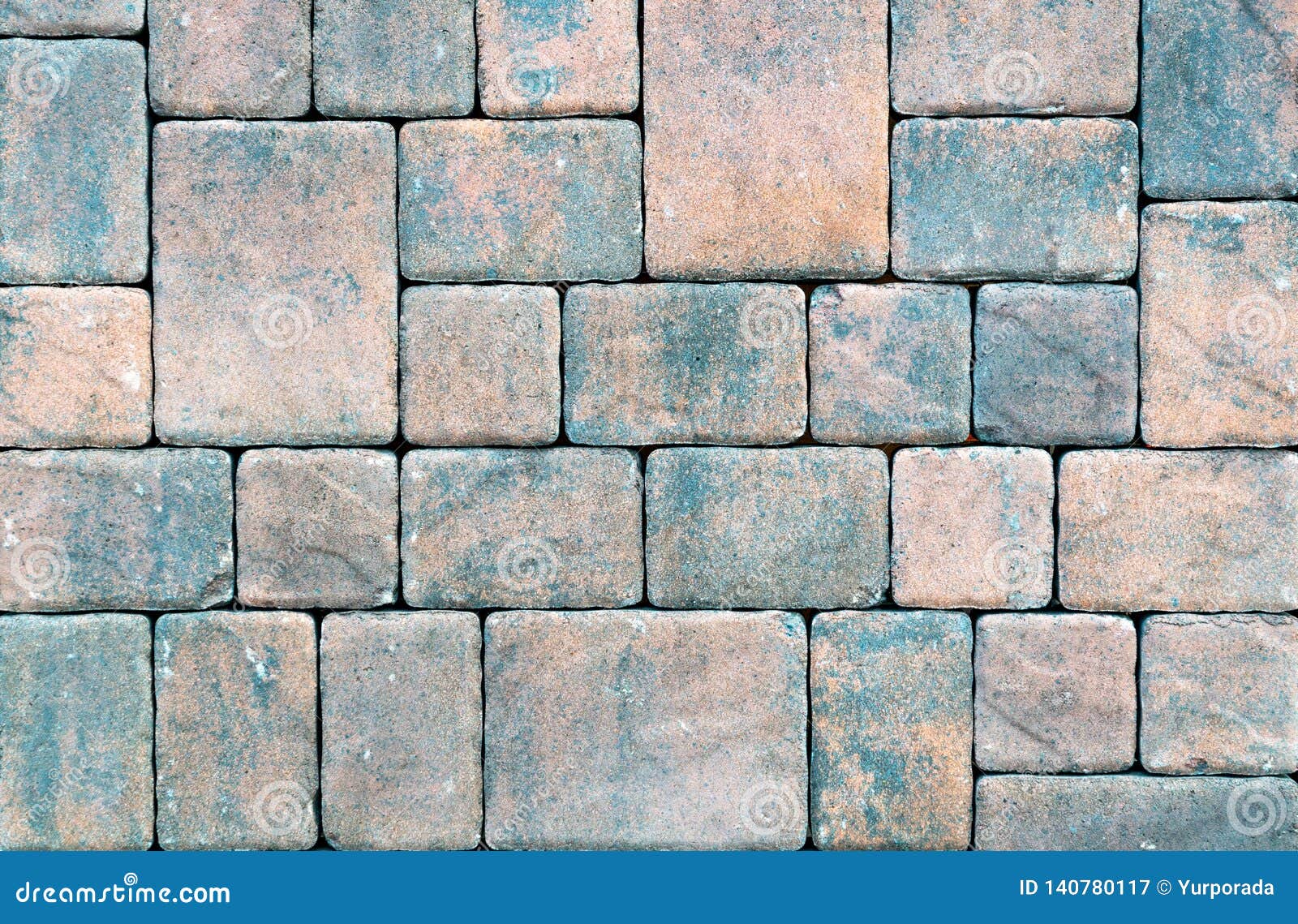 Colored Paving Slab with a Beautiful Highquality Texture Close Up