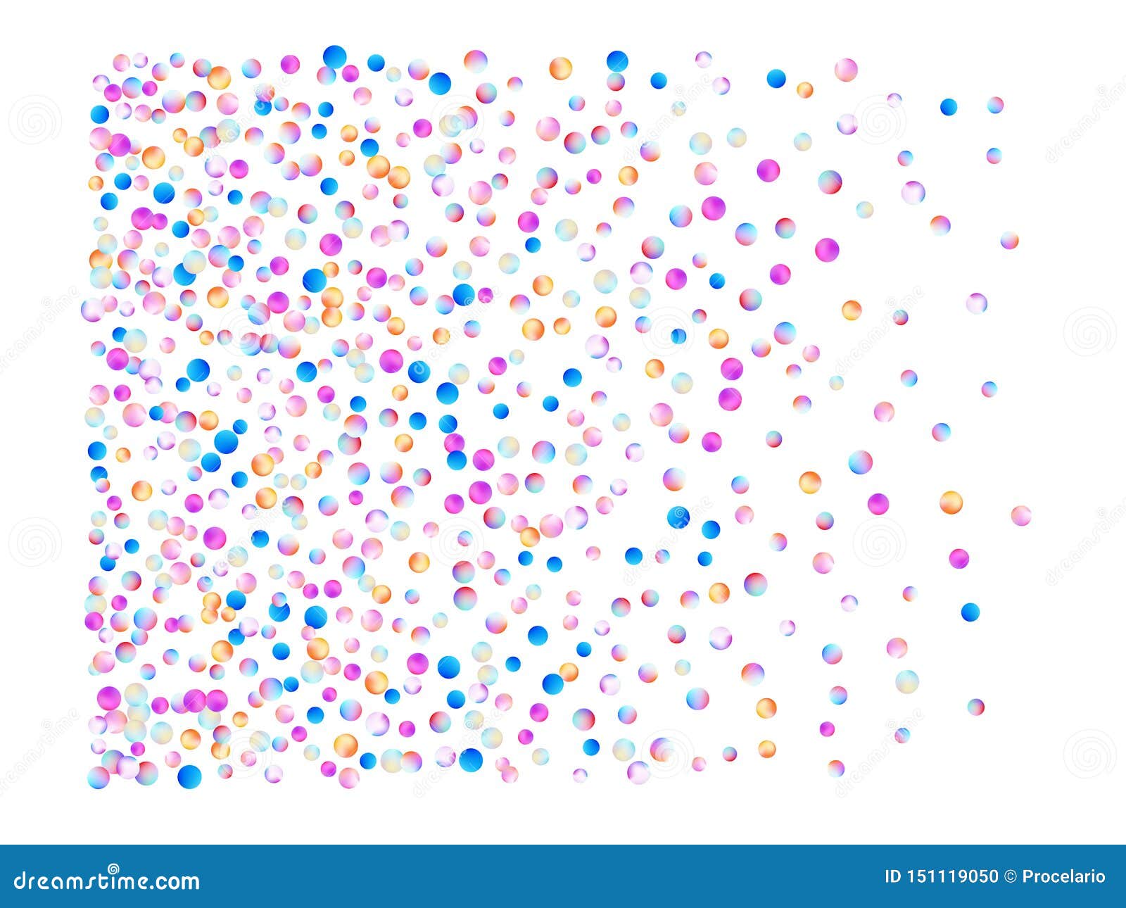 Colored Confetti Balls, Galaxy Stock Illustration Illustration of
