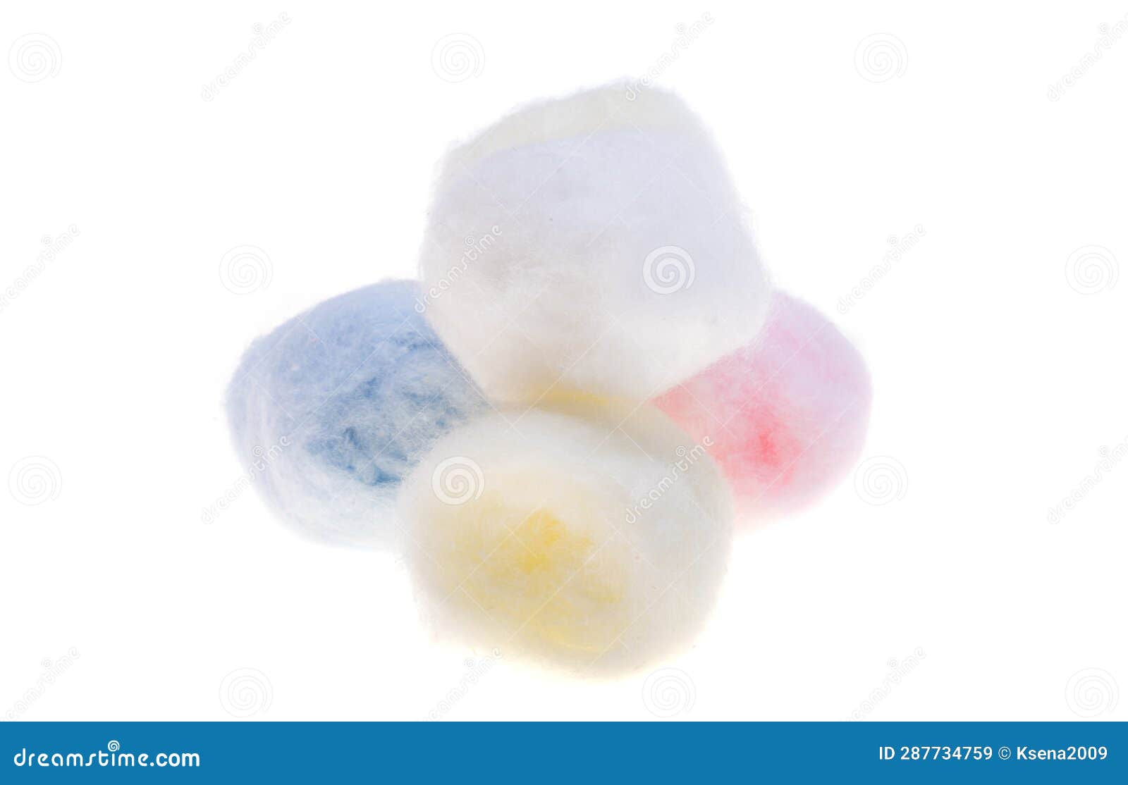 Colored Cotton Balls Isolated Stock Image Image of isolated, cotton