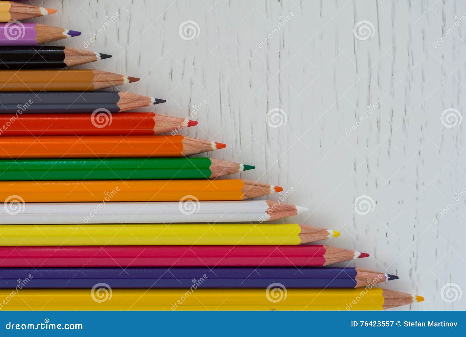 Colored crayon tips stock image. Image of creative, blue 76423557