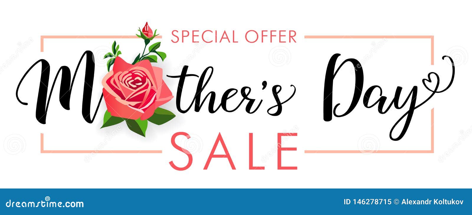 Download Special Offer Mothers Day Rose Sale Banner Stock Vector ...