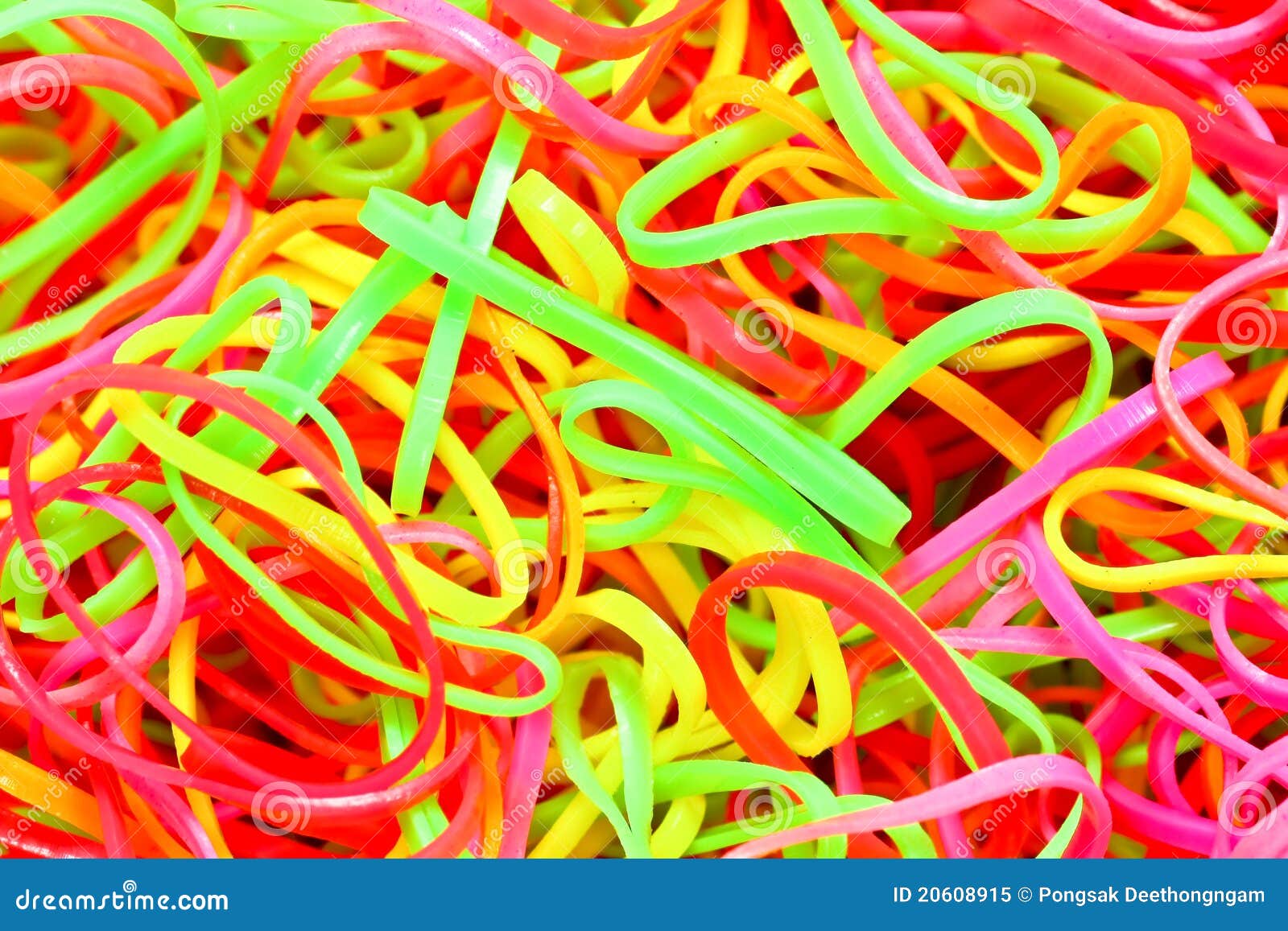 Colored elastic bands stock image. Image of descriptive 20608915