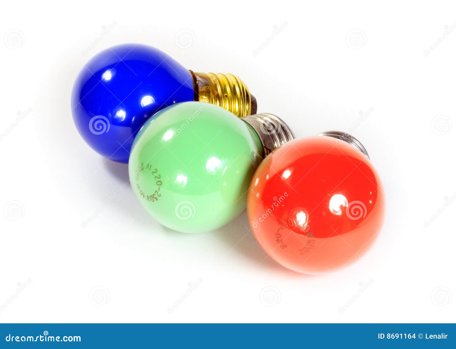 Colored electric bulbs stock photo. Image of lamp, bulb 8691164