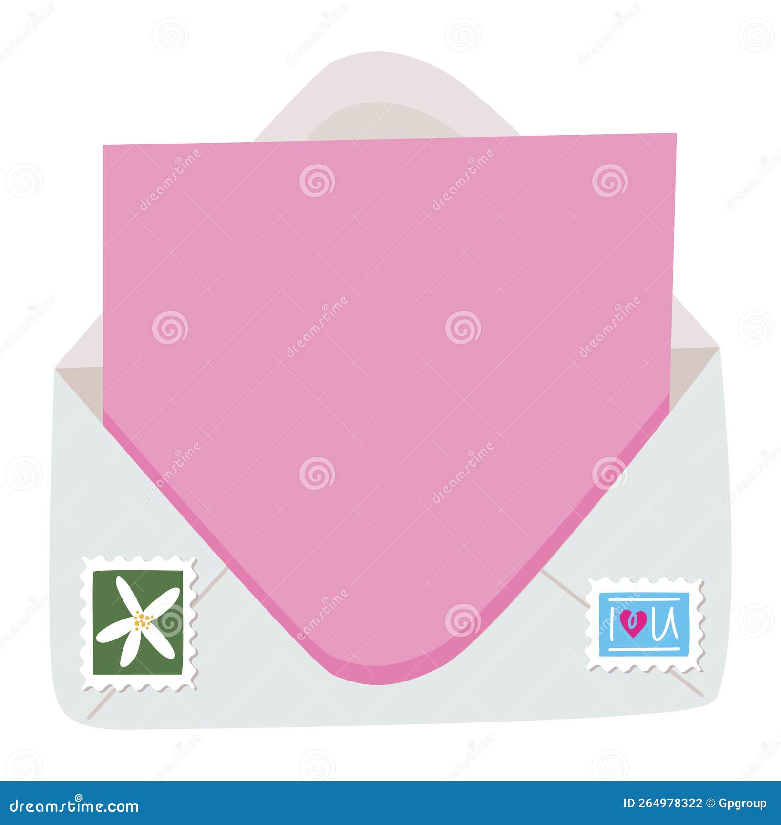 Set Of Colored Envelope Open And Close Isolated Vector Illustration