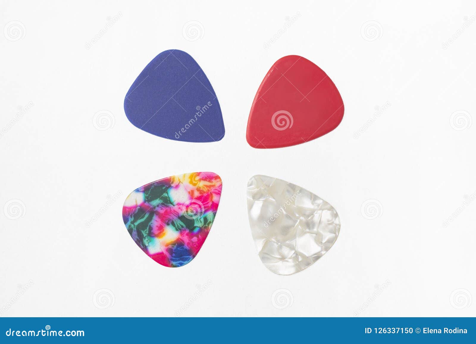 Colored guitar plectrum stock photo. Image of guitar 126337150