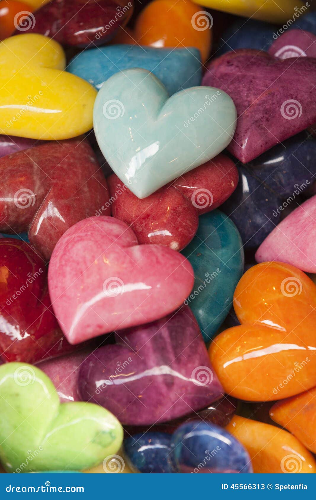 Colored heart stones stock image. Image of stones, abstract 45566313
