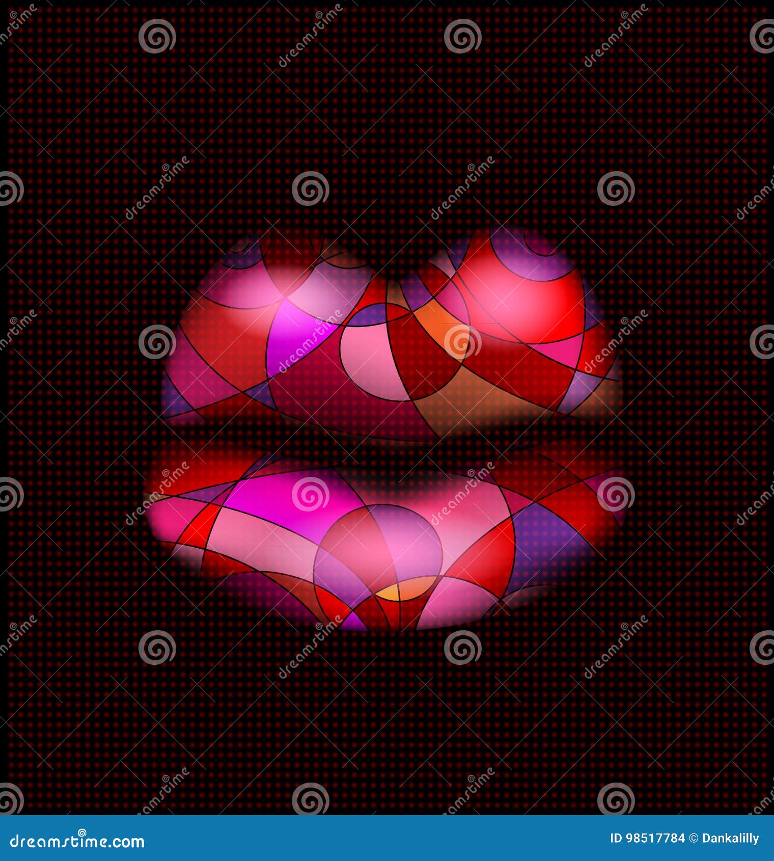 Colored Image of Abstract Mouth Stock Vector Illustration of mesh