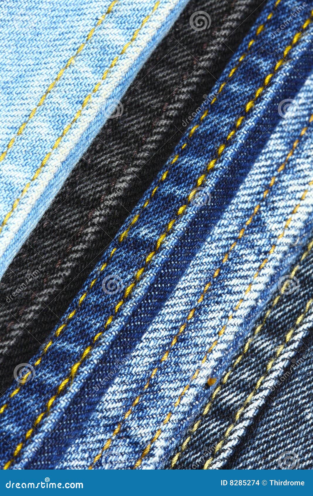 Colored jeans sewing lines stock photo. Image of fiber - 8285274