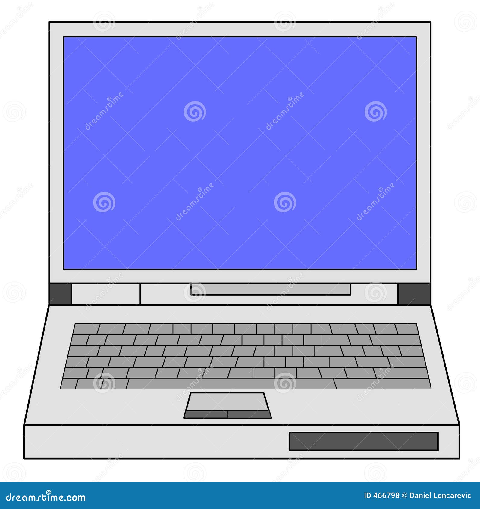 Colored Laptop Illustration Royalty Free Stock Photos Image 466798